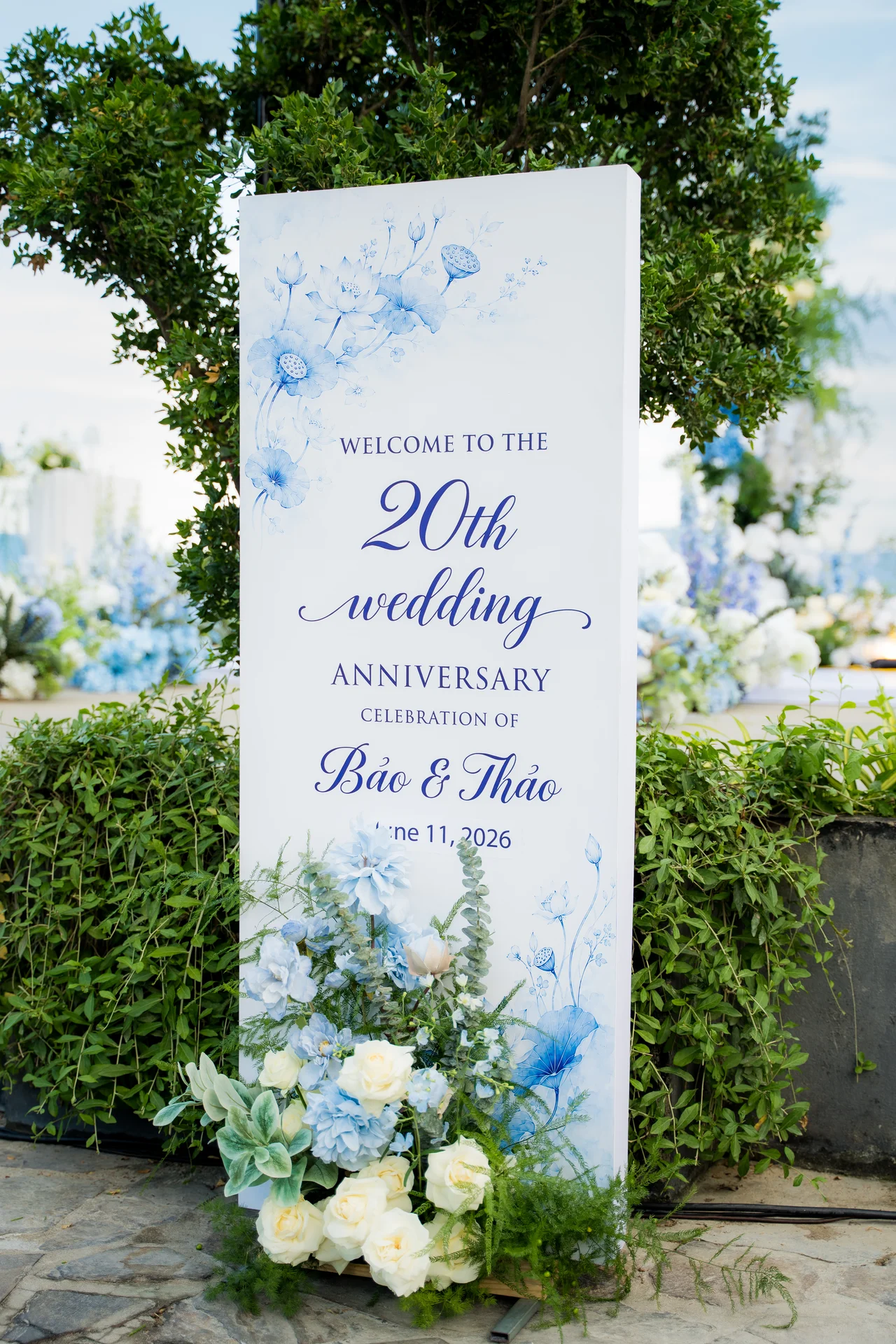 wedding anniversary party Nha Trang - Joie Mai Wedding & Events wedding anniversary party Nha Trang couple portrait Amiana Resort