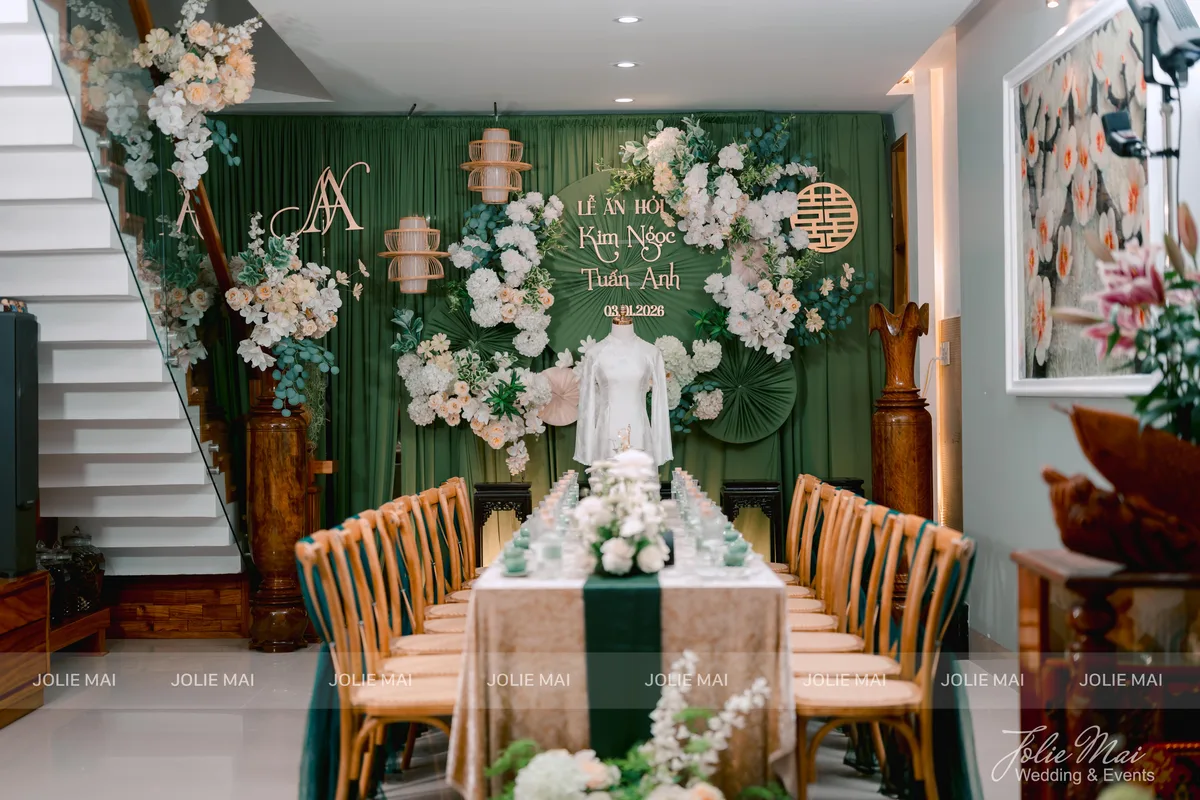 trang trí lễ ăn hỏi Nha Trang đẹp nhất Nha Trang 2026 trang trí lễ ăn hỏi Nha Trang Joie Mai Wedding Nha Trang